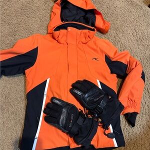 Orange and Black Kids Jacket